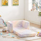 Convertible Kids Chair 2-in-1 Flip Open Kids Couch/Sleeper, Rainbow Star