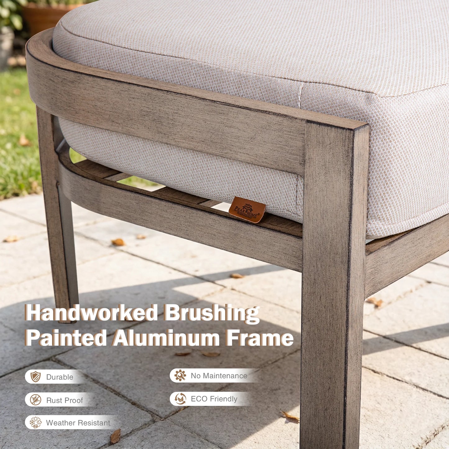 Harmonti Aluminum Patio Ottoman