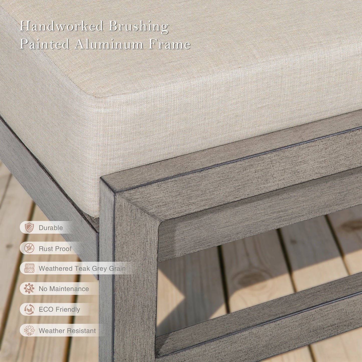 Marindo Patio Ottoman With Sunbrella® Cushions