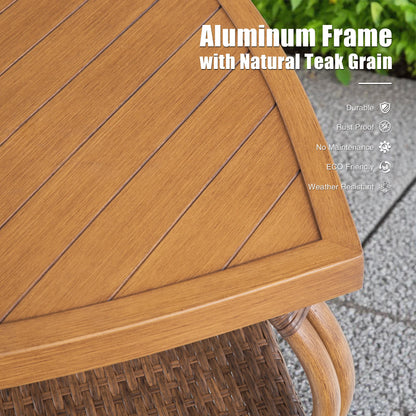 Arcadia 2 Piece Swivel Lounge Chair and End Table