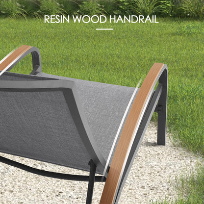 Twinpal Outdoor Aluminum Chaise Lounge Set With Phifertex® Sling Fabric