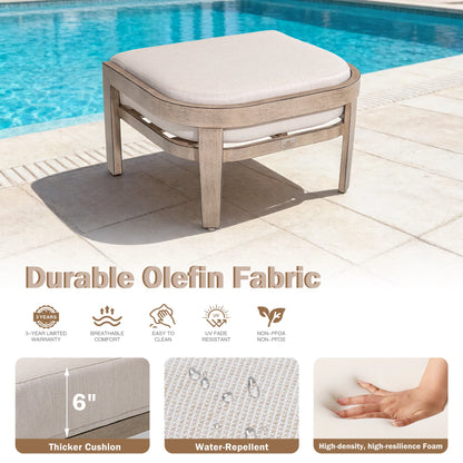 Harmonti Aluminum Patio Ottoman