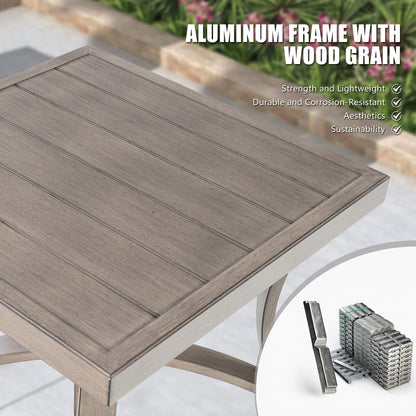 Chamber Aluminum Patio Bistro Set with Sunbrella® Cushions