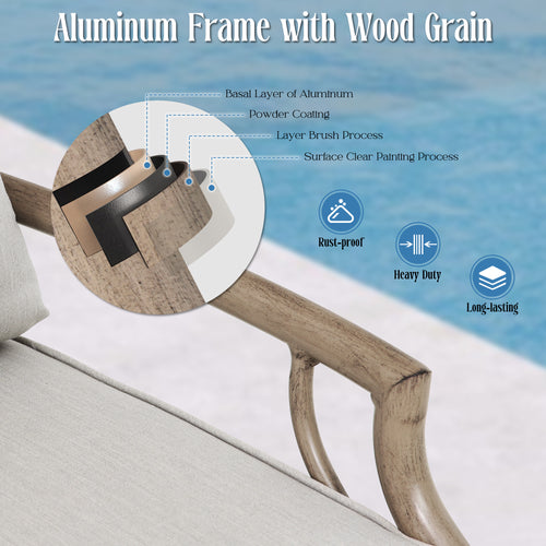 Lamando Outdoor Loveseat With Olefin Cushions