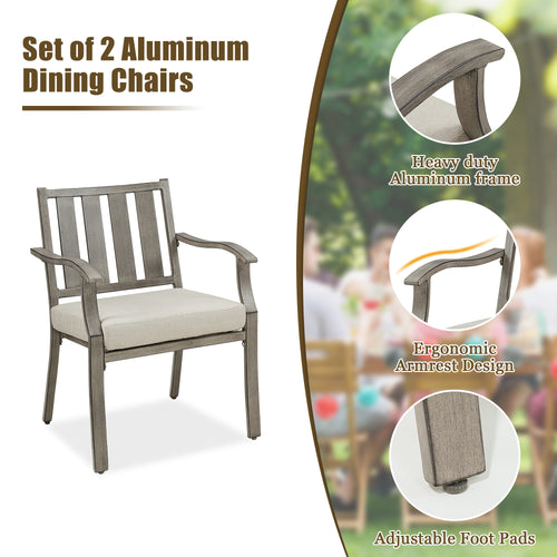 Azur Patio Dining Armchair with Sunbrella Cushion