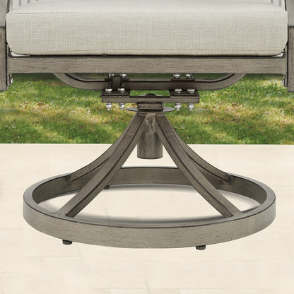 OPEN BOX I PEAKHOME Azur Patio Swivel Dining Chair with Sunbrella® Cushions
