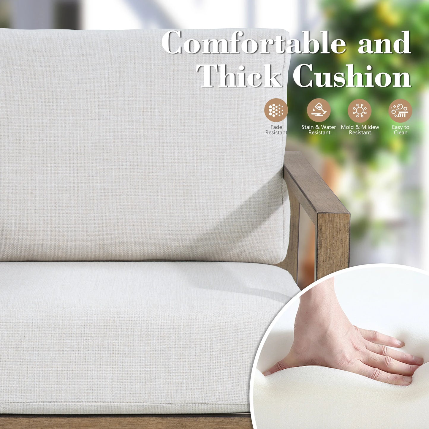 PEAKHOME Hamarto 4 Pieces Corner Sectional