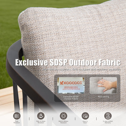 Asheville Patio Aluminum Dining Chair Set of 2