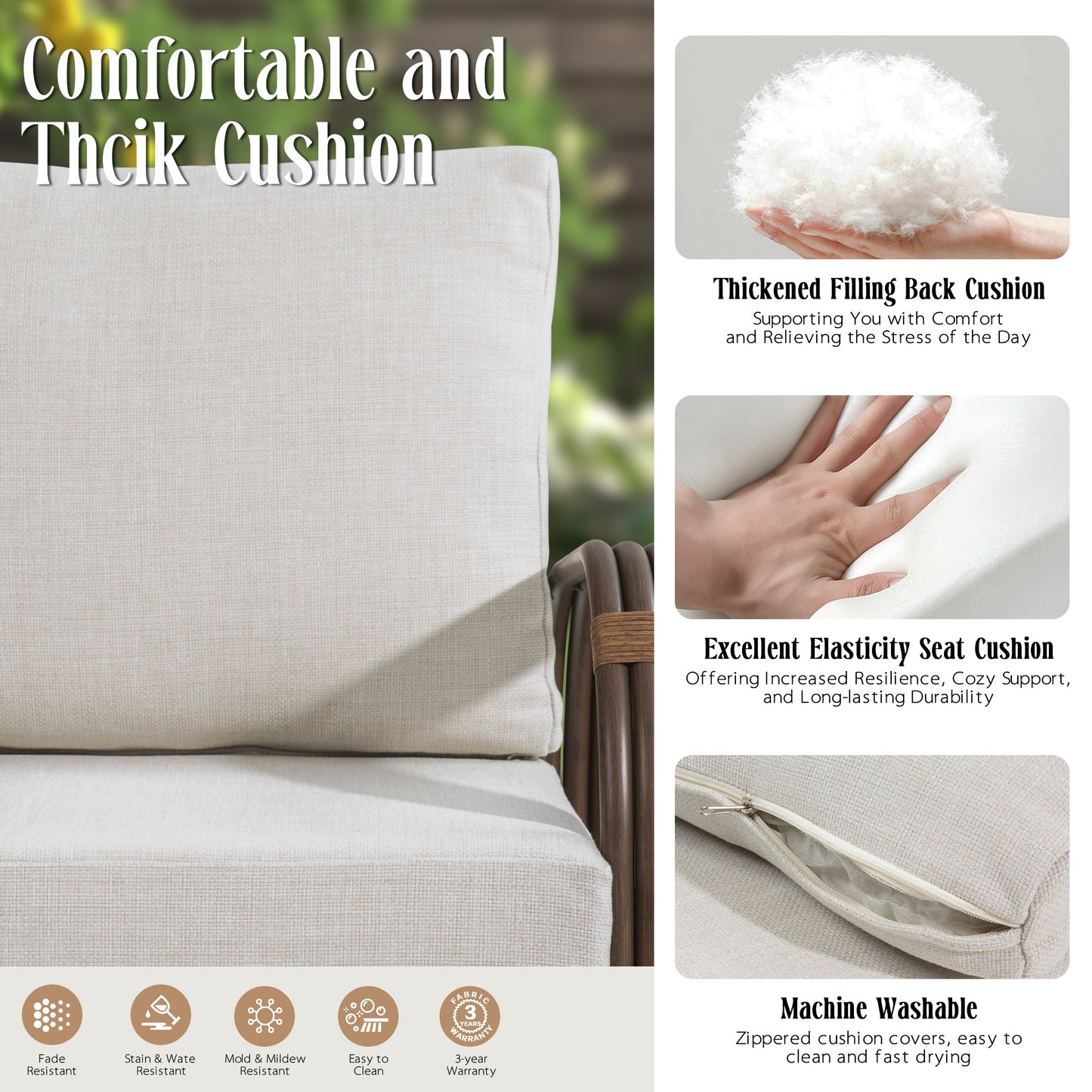 Arsterie Patio Hand-Brush Aluminum Club Chairs Set of 2 with Olefin Cushions