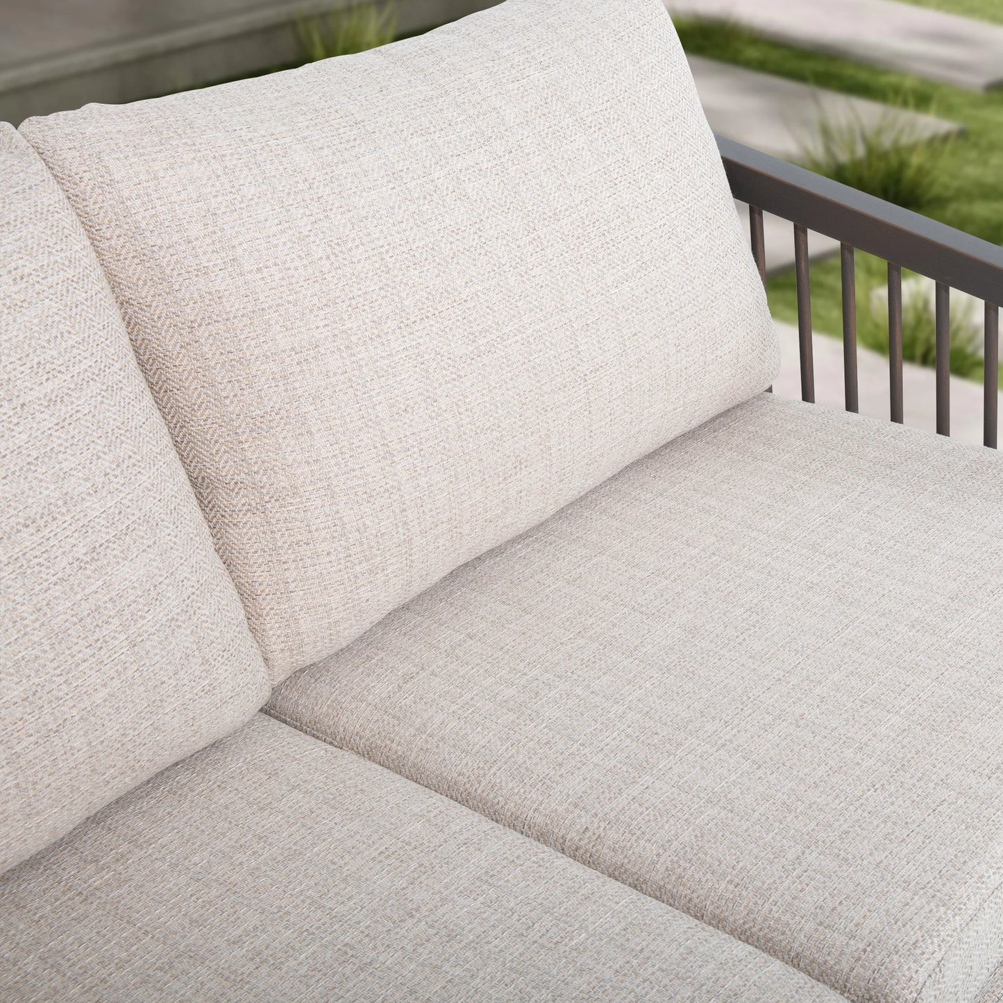 Asheville Patio Aluminum 3 Seater Sofa