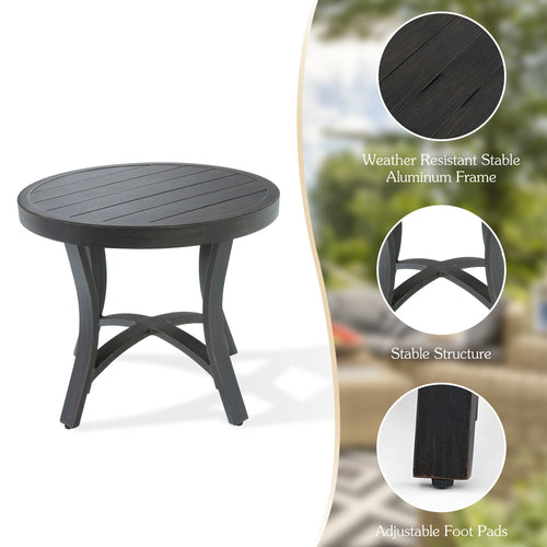 Chamber Outdoor Round 24'' Side Table