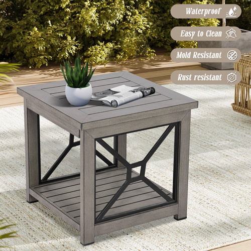 Marindo Patio Square 21.75'' L x 21.75'' W Side Table