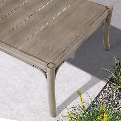 Lamando Patio Square 19.5"L X 19.5" W Aluminum Side Table
