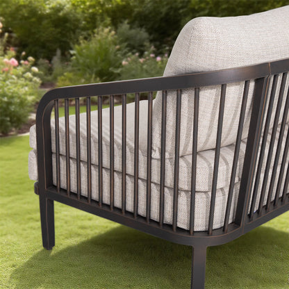 Asheville Patio Aluminum 3 Seater Sofa