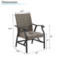 Patio Metal Wicker Motion Rocking Chairs ( Set of 2 )