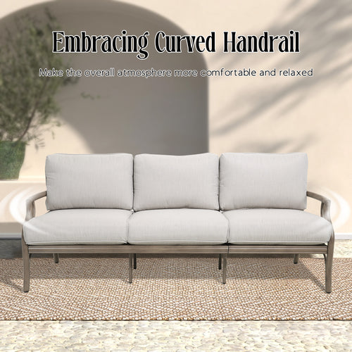 Lamando Patio Sofa With Olefin Cushions