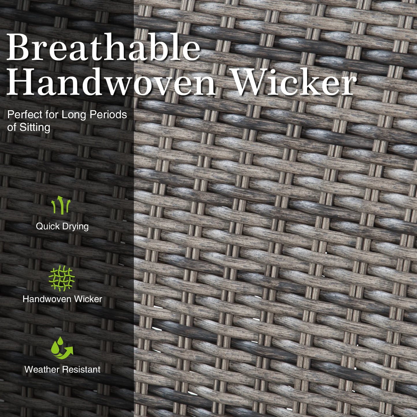 Allure 7-Piece Round Patio Dining Set With Wicker Chair