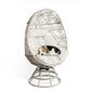 Wicker Egg Chair Indoor Outdoor Swivel Lounge Egg Chair with Cushions for Patio, Backyard, Living Room