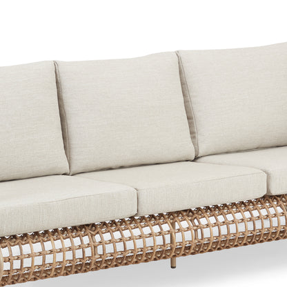 Arsterie Aluminum/Wicker Outdoor Couch Sofa with Cushion