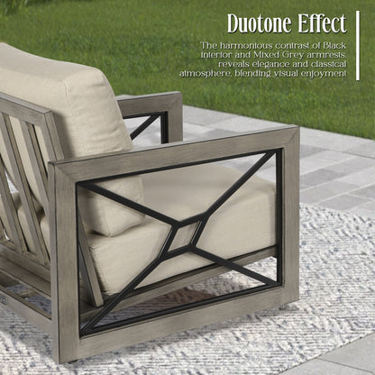 Marindo Patio Aluminum Club Chair With Sunbrella® Cushions