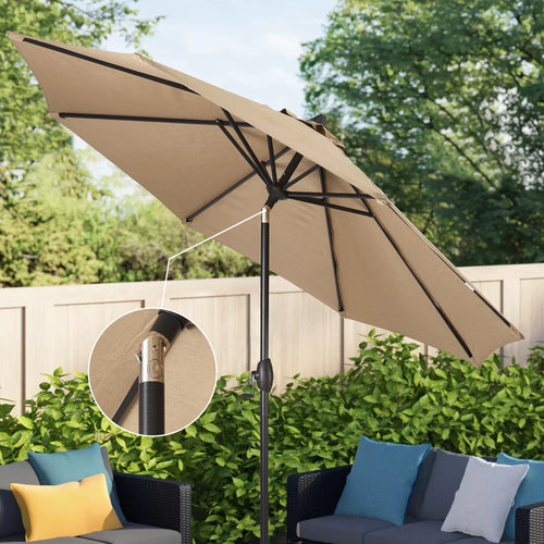 PATIO TREE 11ft Patio Octagon Market Umbrella with Sunbrella® Fabric