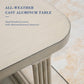 Patio Aluminum Non-Rust Rectangular Coffee Table