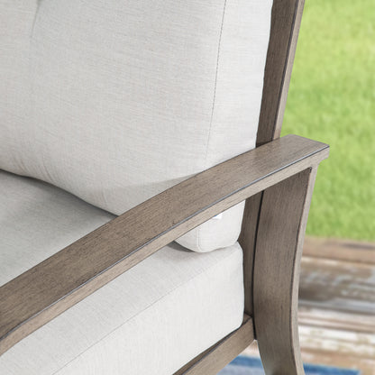 Chamber Aluminum Patio Bistro Set with Sunbrella® Cushions