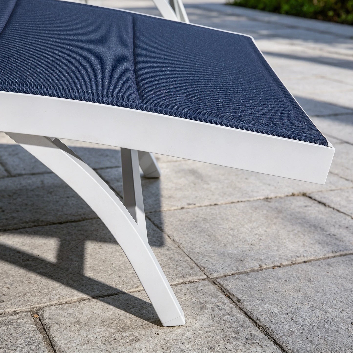 Chambray Patio Chaise Lounge Set of 2 With USA Phifertex® Textilene