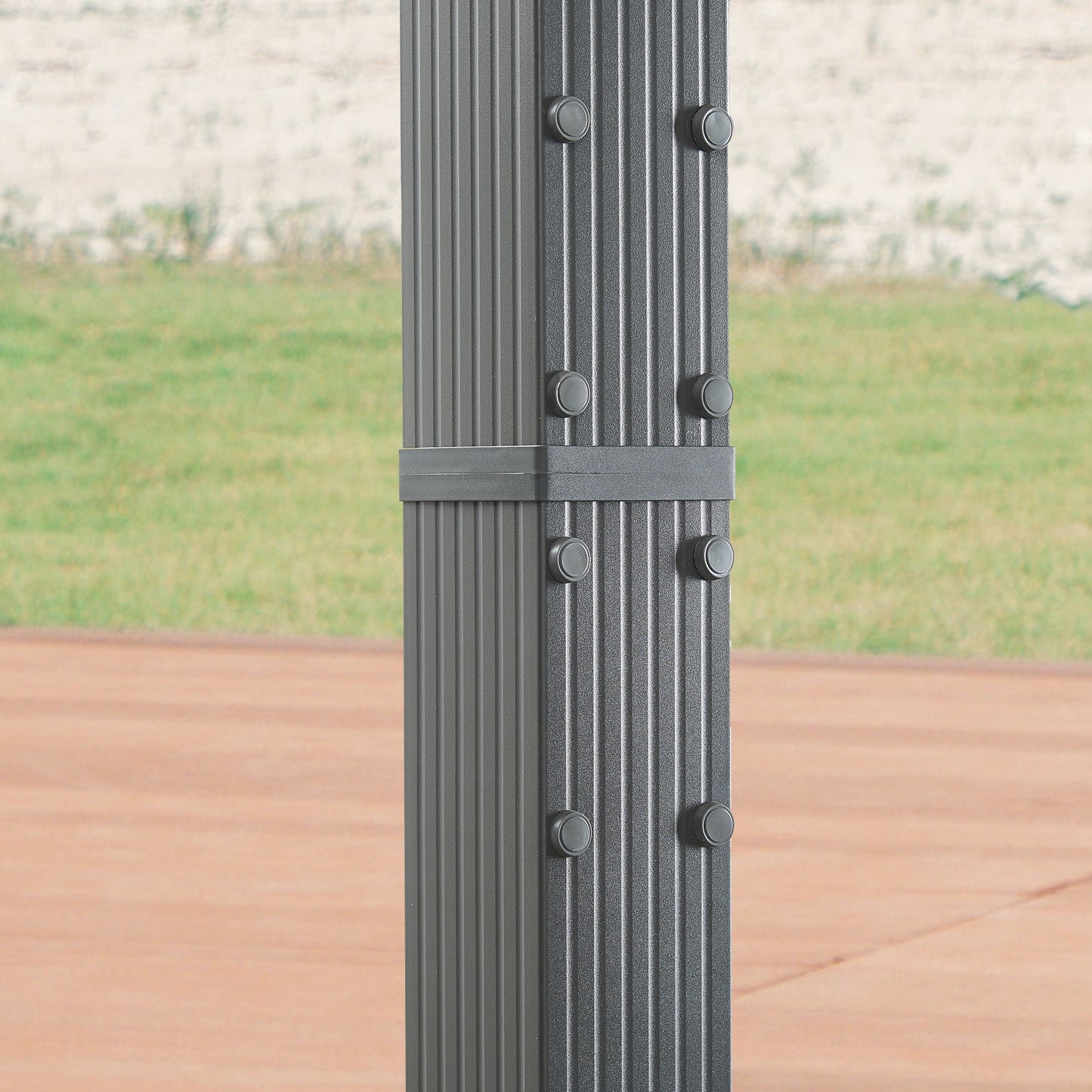 PATIO TREE 10Ft x 10Ft Patio Retractable Pergola with Sun Shade Canopy Modern Backyard Deck