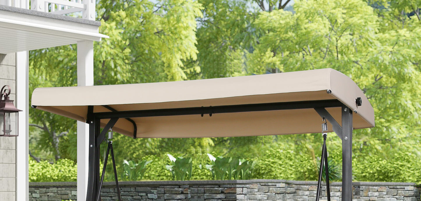 Beige Canopy Part K for Porch Swing Model#970248