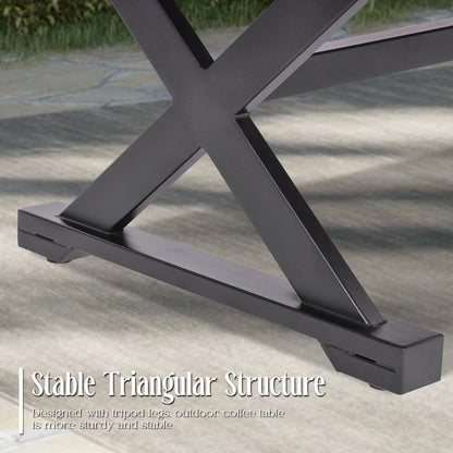 Marindo 5 Pieces Aluminum Patio Lounge Chair Set with End Table