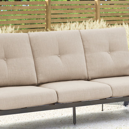 Chamber 5 Seat Patio Conversation Sofa Sets With Sunbrella® Cushions and Side Table