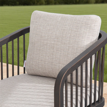 Asheville Patio Aluminum Swivel Dining Chair Set of 2