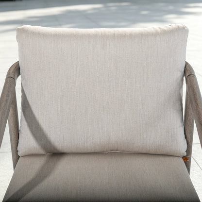 Amalfi Wraparound Aluminum Patio Dining Chair Set