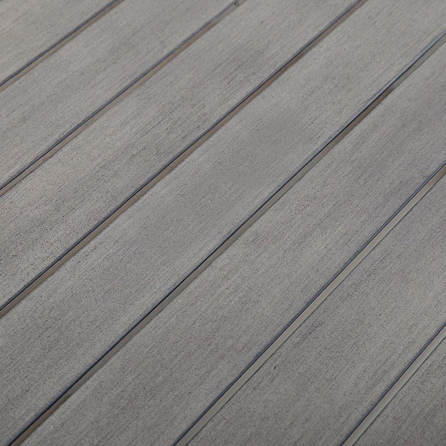 Amalfi 81.75" Rectangular Hand-Brushed Wood Grain Aluminum Patio Dining Table