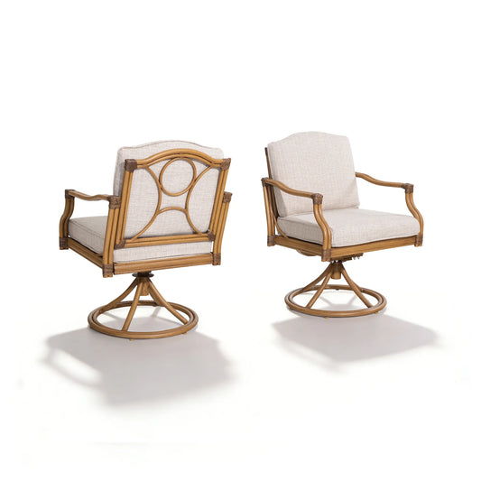 Arcadia Outdoor Swivel Dining Chair Set of 2