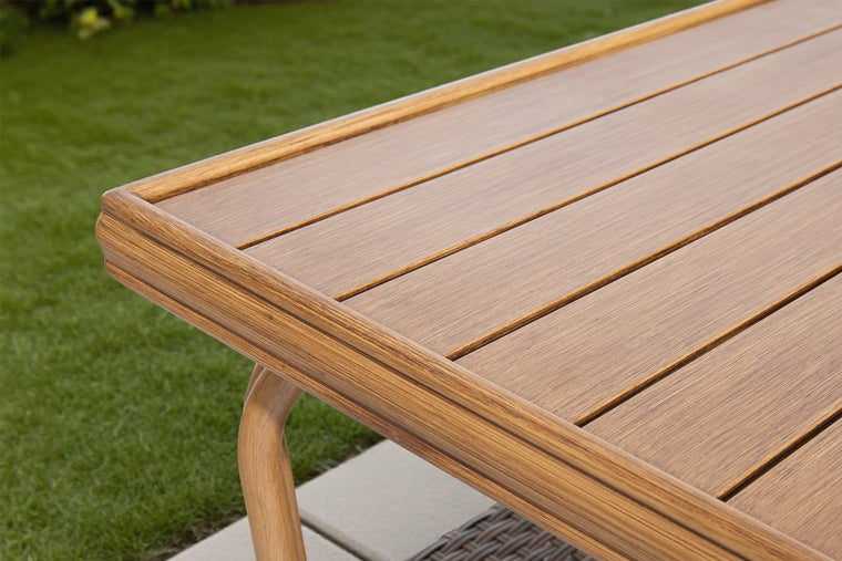 Beach Teak Finish | Water-Repellent Slatted Top