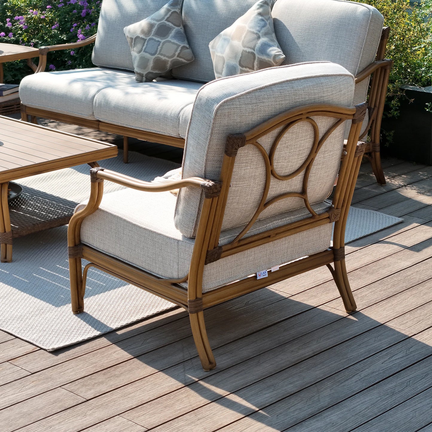 Arcadia 2 Pieces Aluminum Patio Lounge Chair