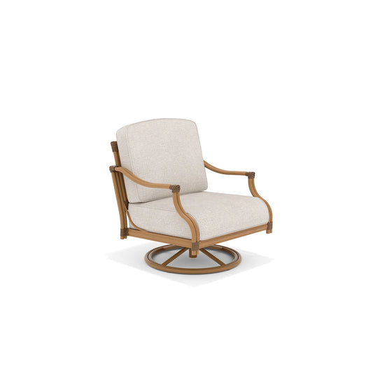 Swivel chair with beige cushion 