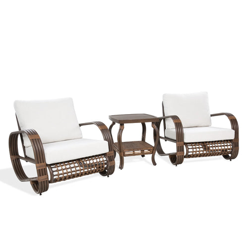 Arsterie 3 Pieces Aluminum Patio Bistro Set
