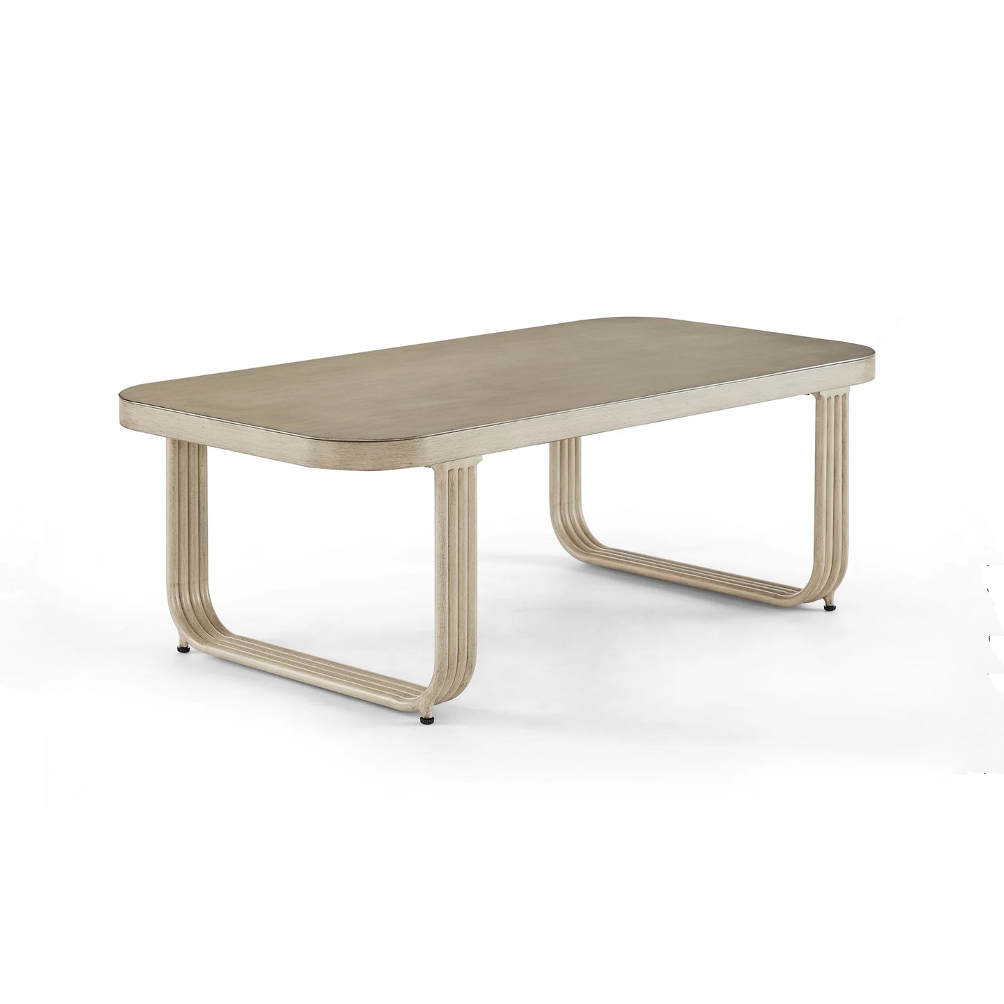 Arsterie Patio Aluminum Non-Rust Rectangular Coffee Table