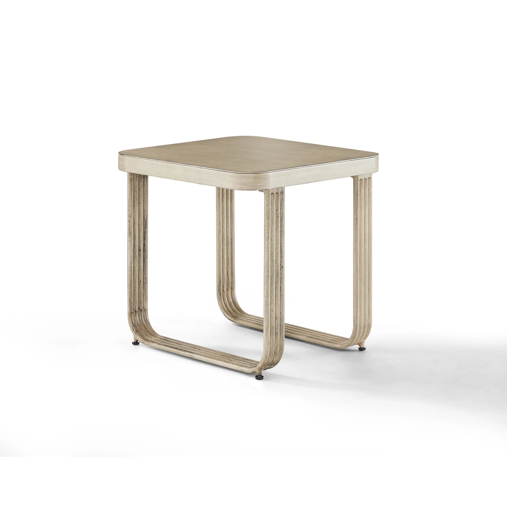 Arsterie Patio Aluminum Square Side Table