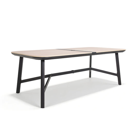 Asheville 84 Inch Patio Dining Table | Aluminum Honeycomb Composite Ceramic Top