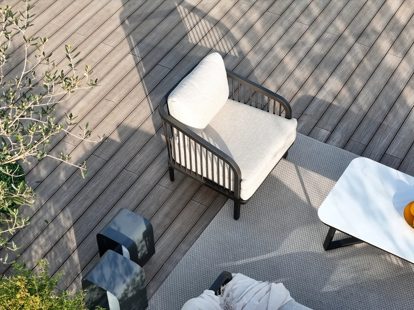 Asheville 2-Pieces Patio Aluminum Lounge Chairs