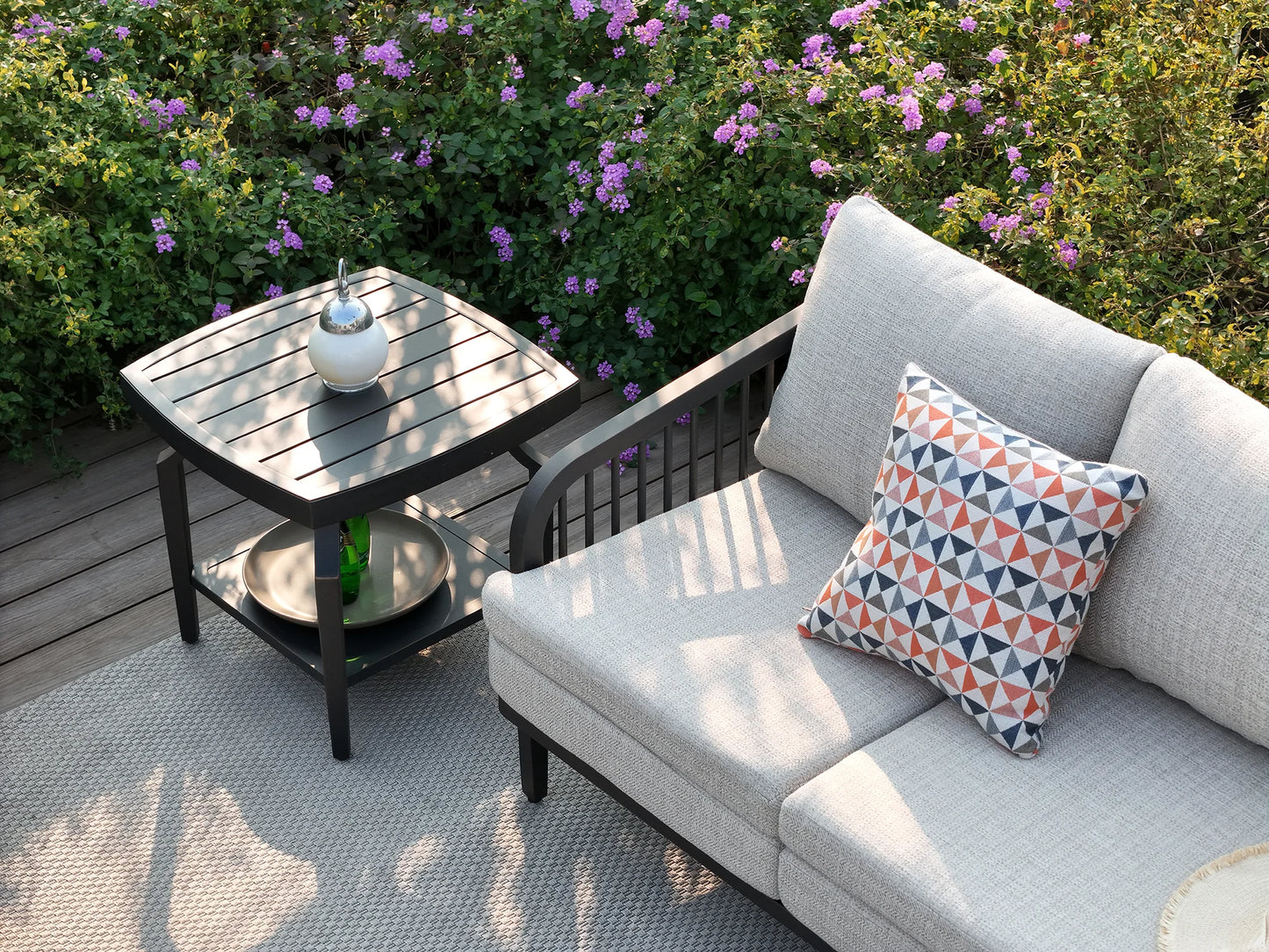 Asheville 5-Piece Aluminum Outdoor Swivel Conversation Set