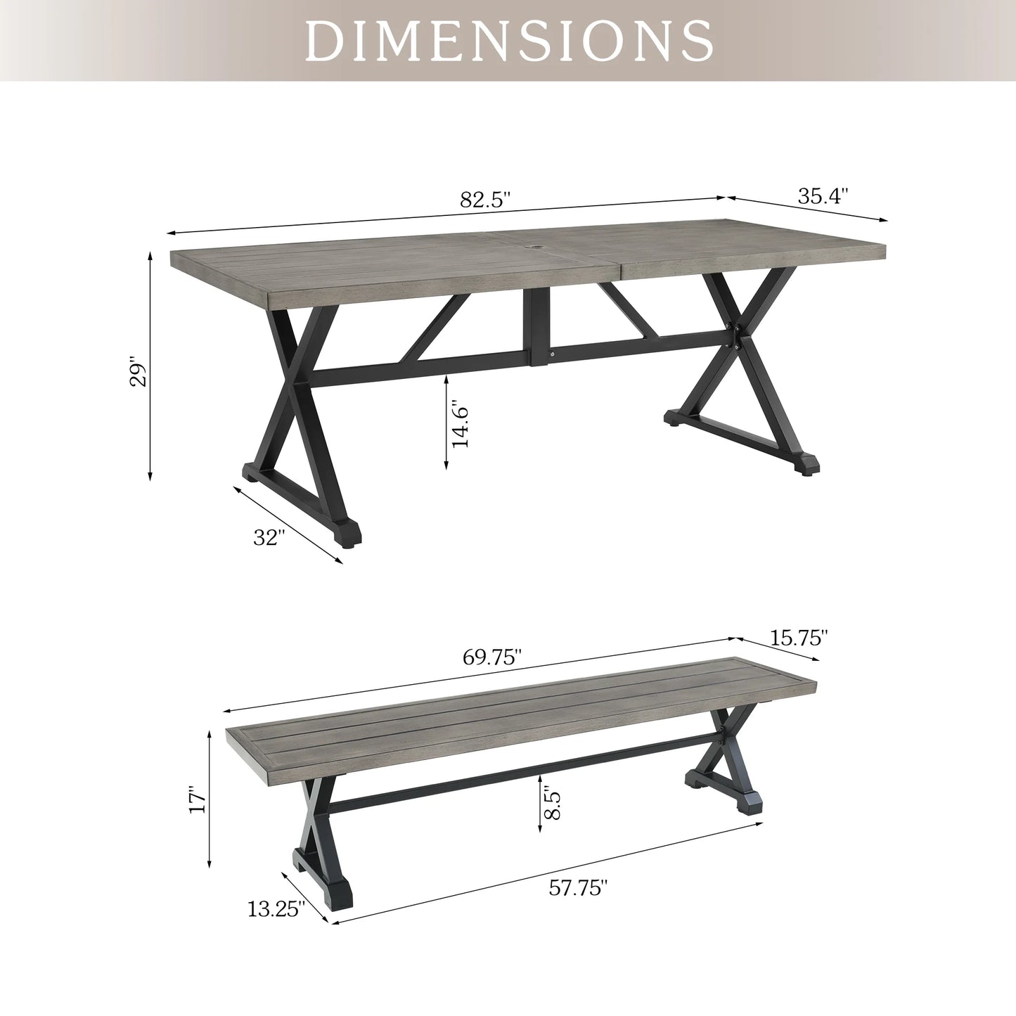 Azur Patio Dining Set of 3 By PEAK HOME FURNISHINGS