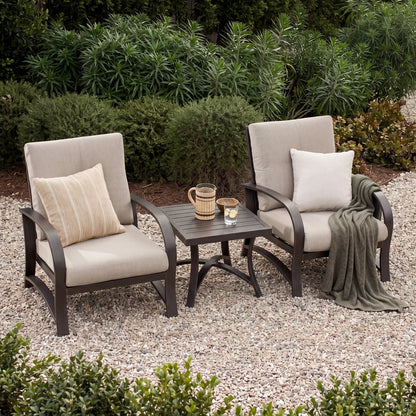 Chamber 2 Patio Fixed Chair and Side Table