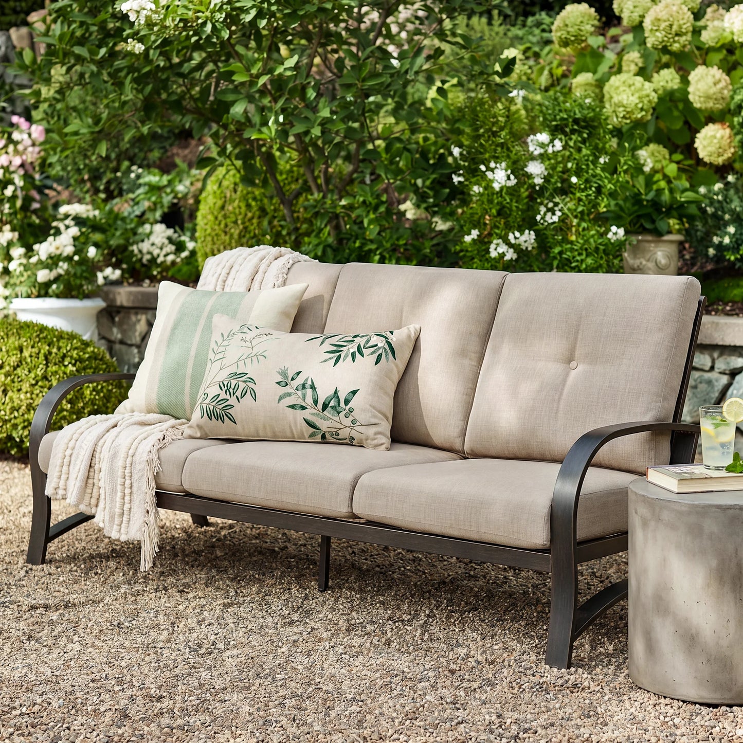 Chamber Aluminum 3-Seater Patio Sofa