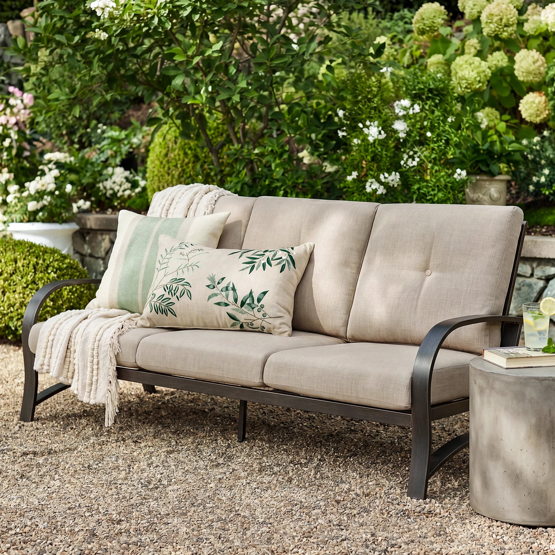 Chamber Aluminum 3-Seater Patio Sofa