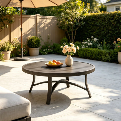 Chamber Patio Aluminum Round 45" Coffee Table